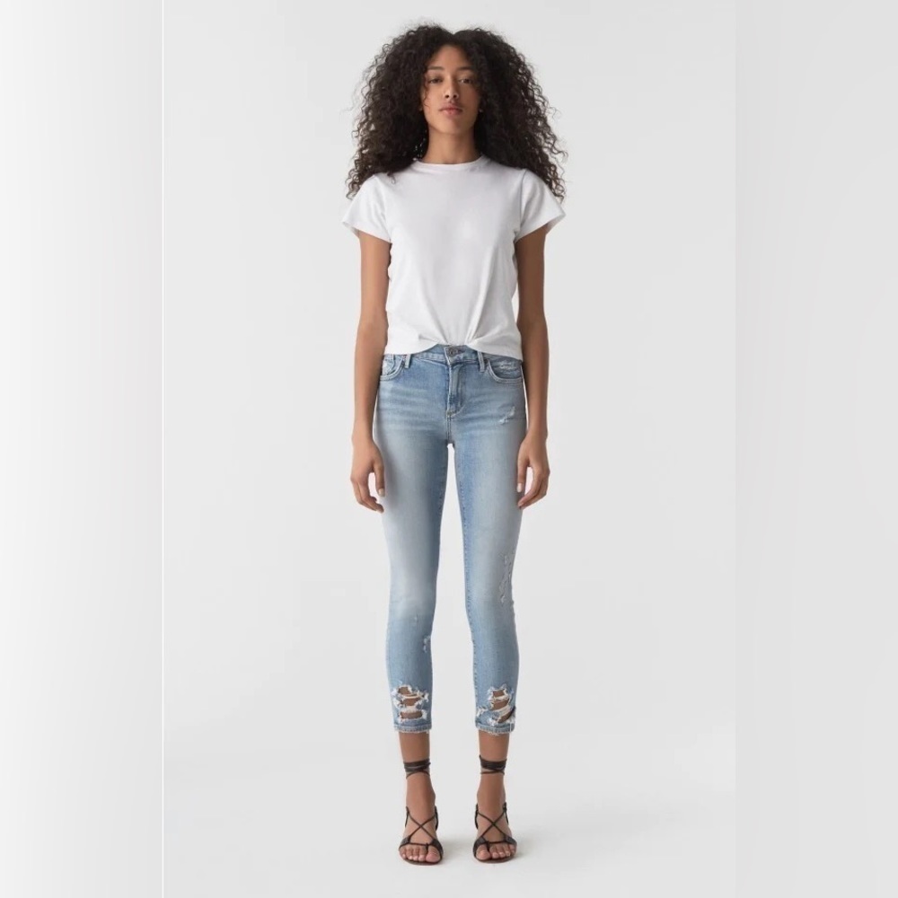 AGOLDE Jeans Womens 27 Sophie High Rise Skinny Crop Distressed Casual Boho NWT